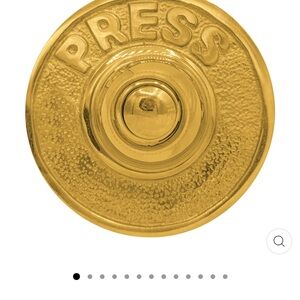 Solid Brass Doorbell Button